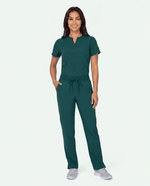 Women's 6-Pocket Cargo Pant Midnight Green - Scrubloop