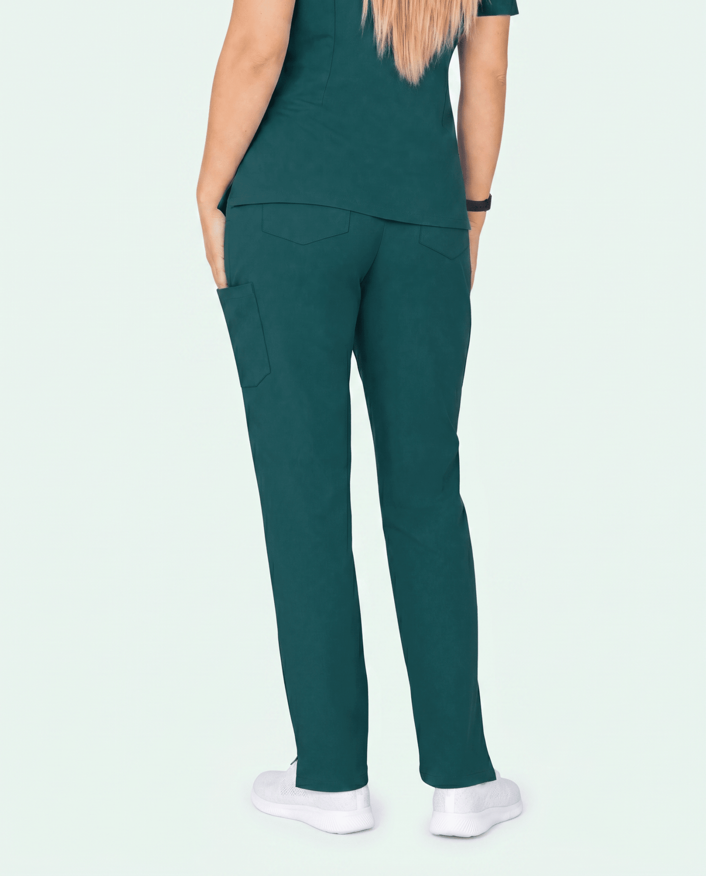 Women's 6-Pocket Cargo Pant Midnight Green - Scrubloop