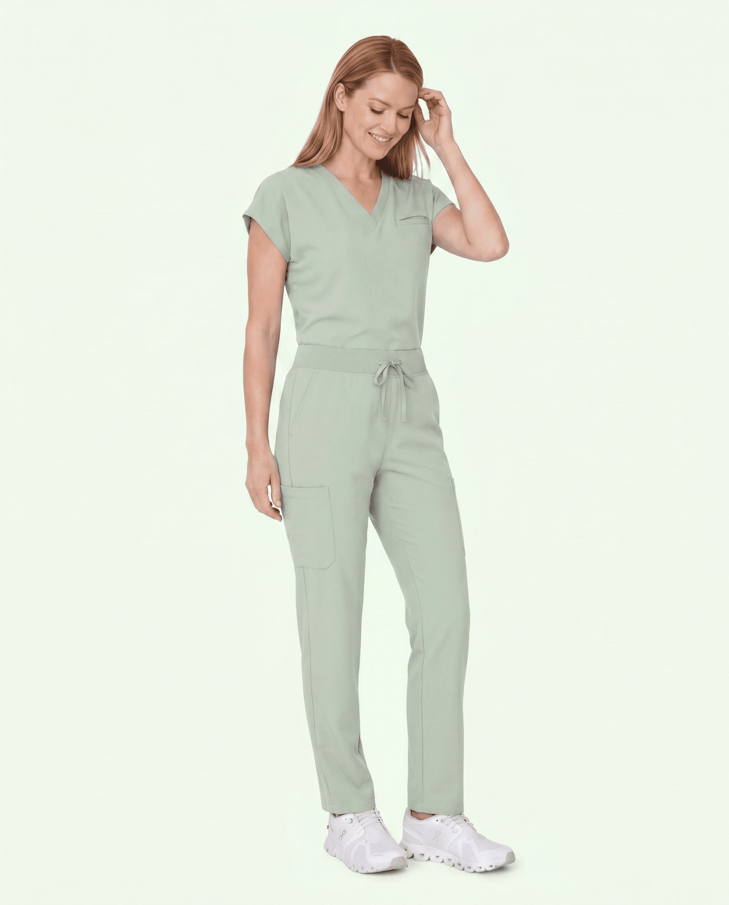 Women's 6-Pocket Cargo Pant Mint - Scrubloop