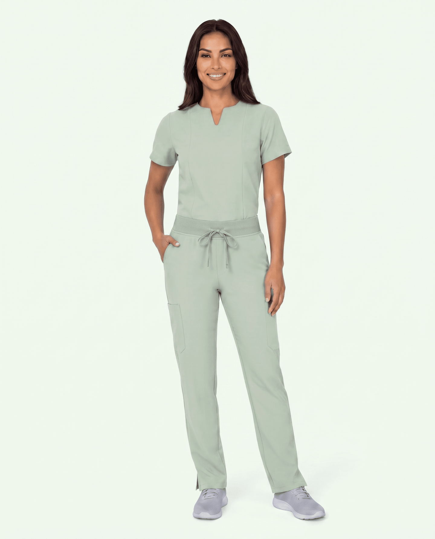 Women's 6-Pocket Cargo Pant Mint - Scrubloop