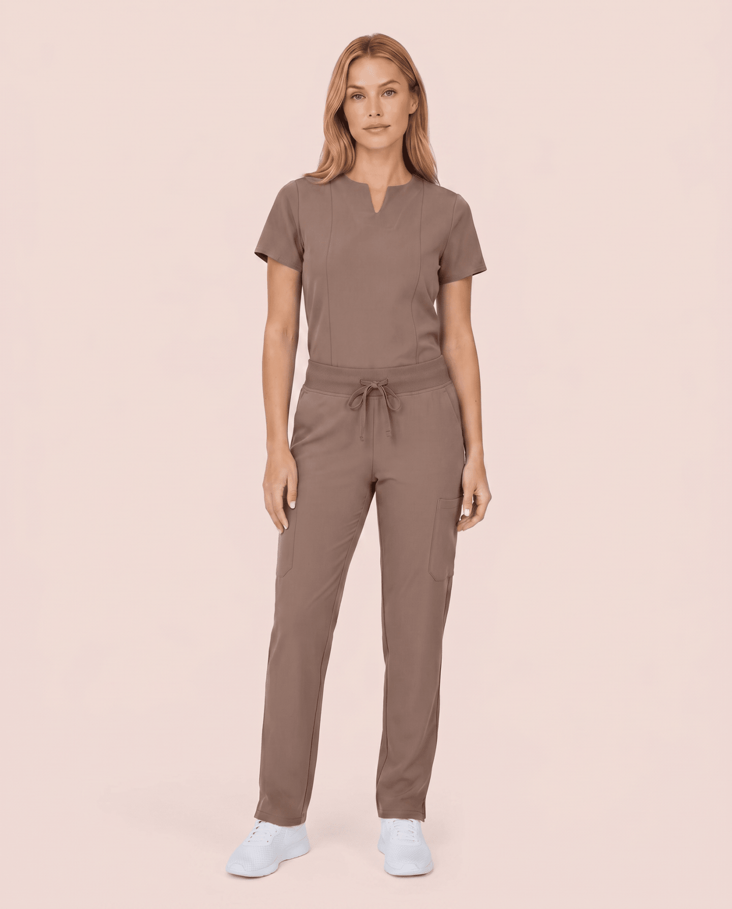 Women's 6-Pocket Cargo Pant Mocha - Scrubloop