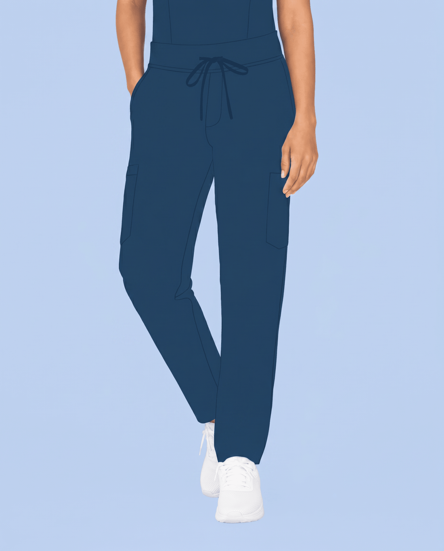 Women's 6-Pocket Cargo Pant Ocean - Scrubloop