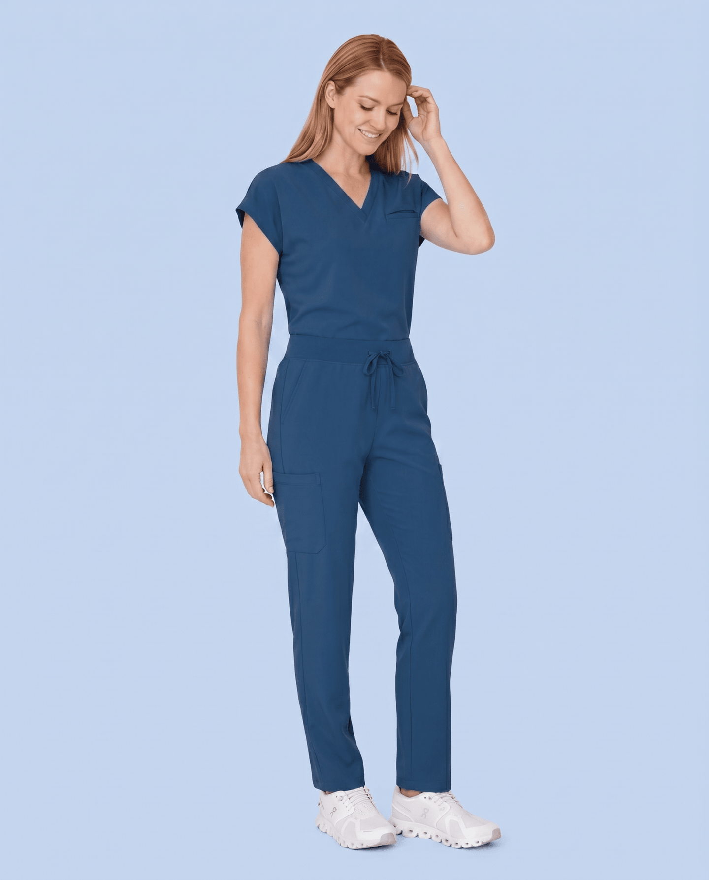Women's 6-Pocket Cargo Pant Ocean - Scrubloop