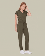 Women's 6-Pocket Cargo Pant Olive - Scrubloop