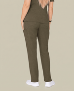 Women's 6-Pocket Cargo Pant Olive - Scrubloop