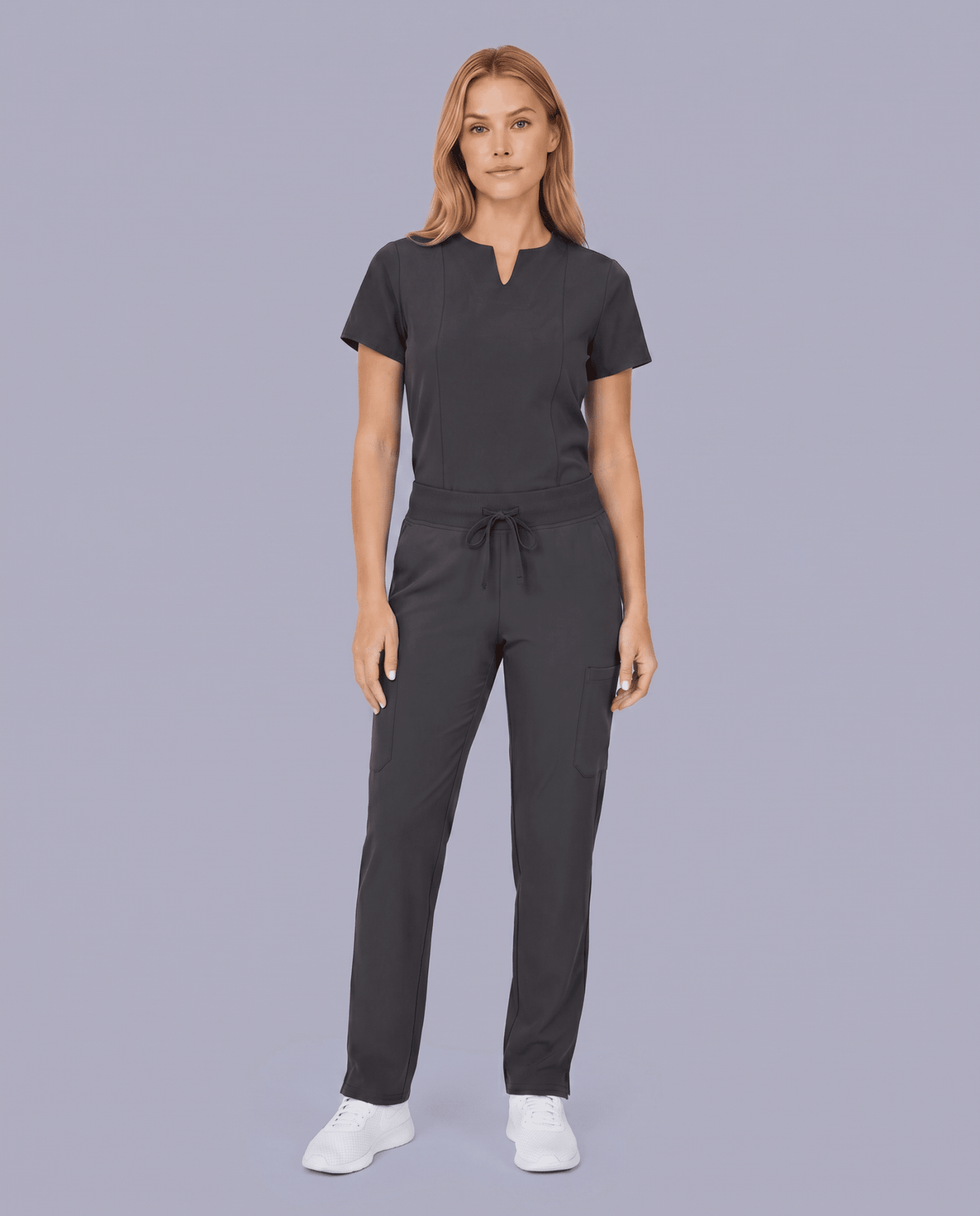 Women's 6-Pocket Cargo Pant Pewter - Scrubloop