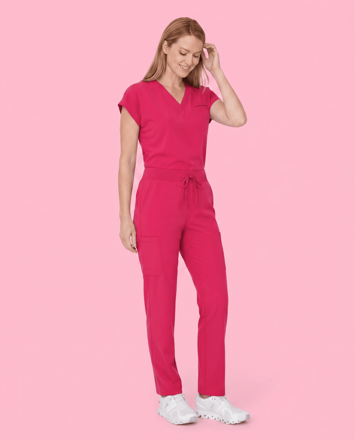 Women's 6-Pocket Cargo Pant Sangria - Scrubloop