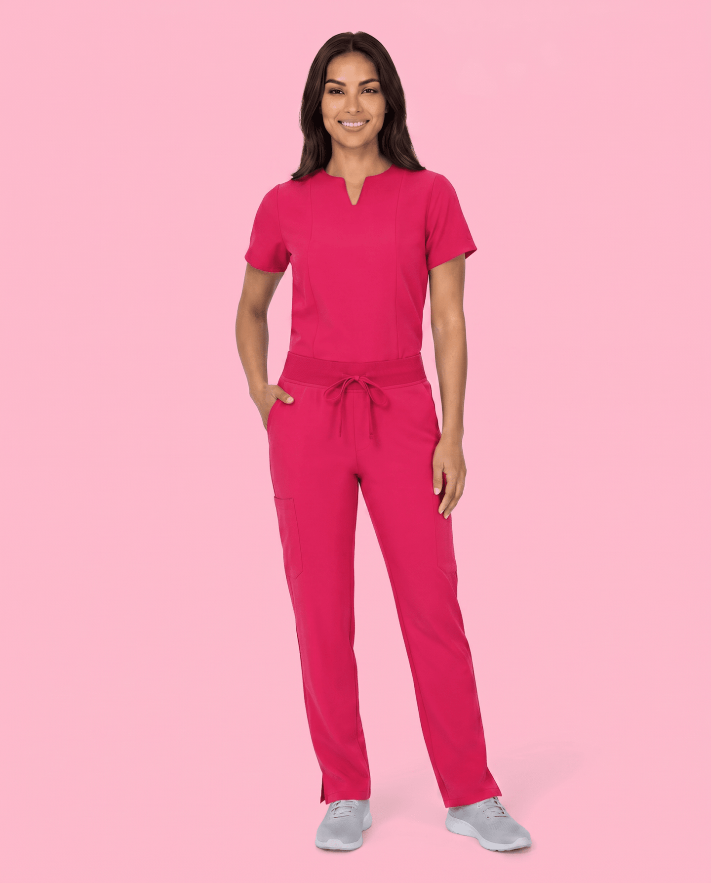 Women's 6-Pocket Cargo Pant Sangria - Scrubloop