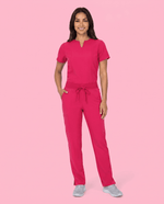 Women's 6-Pocket Cargo Pant Sangria - Scrubloop