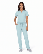 Women's 6-Pocket Cargo Pant Sky Blue - Scrubloop