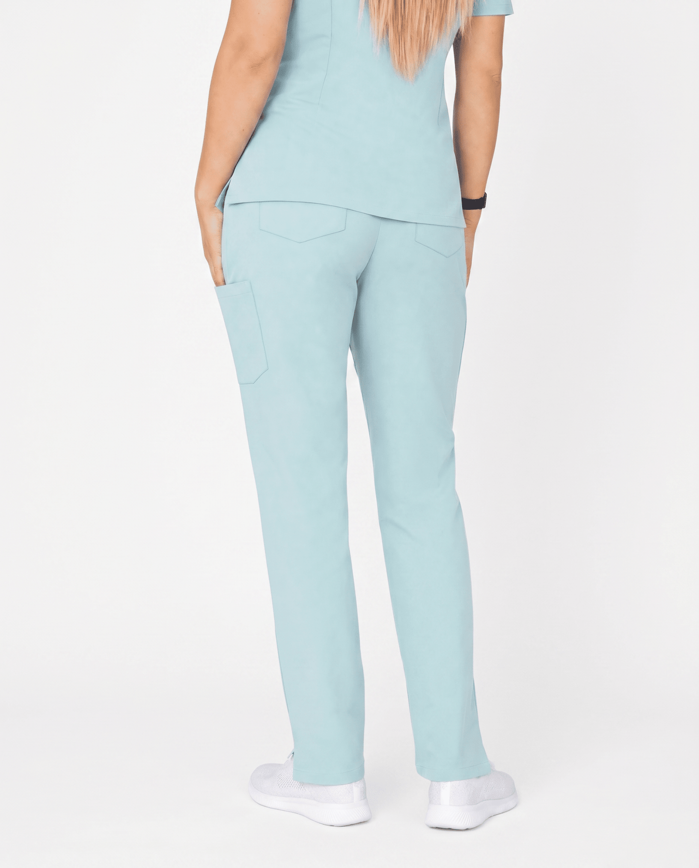 Women's 6-Pocket Cargo Pant Sky Blue - Scrubloop