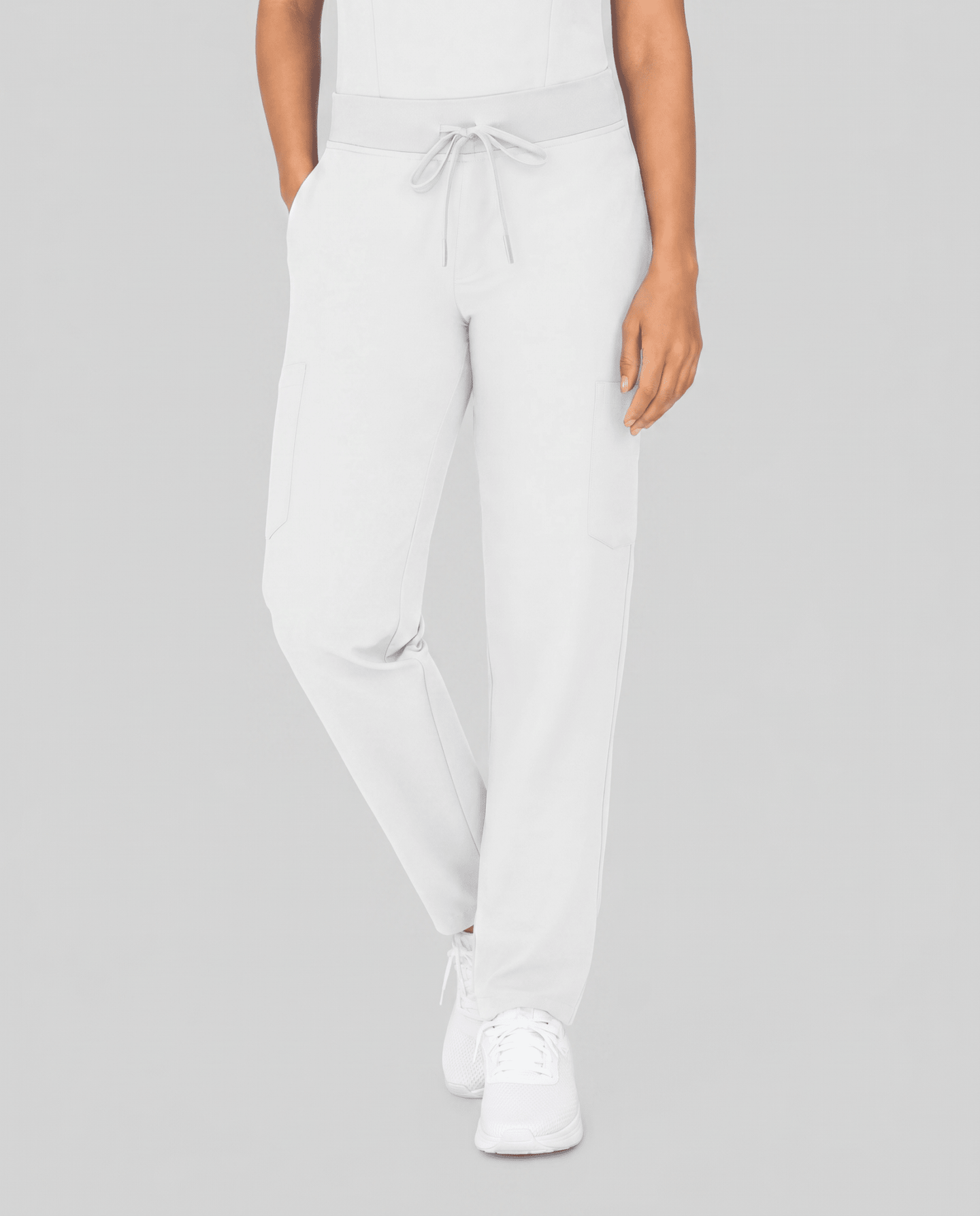 Women's 6-Pocket Cargo Pant White - Scrubloop