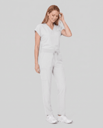 Women's 6-Pocket Cargo Pant White - Scrubloop
