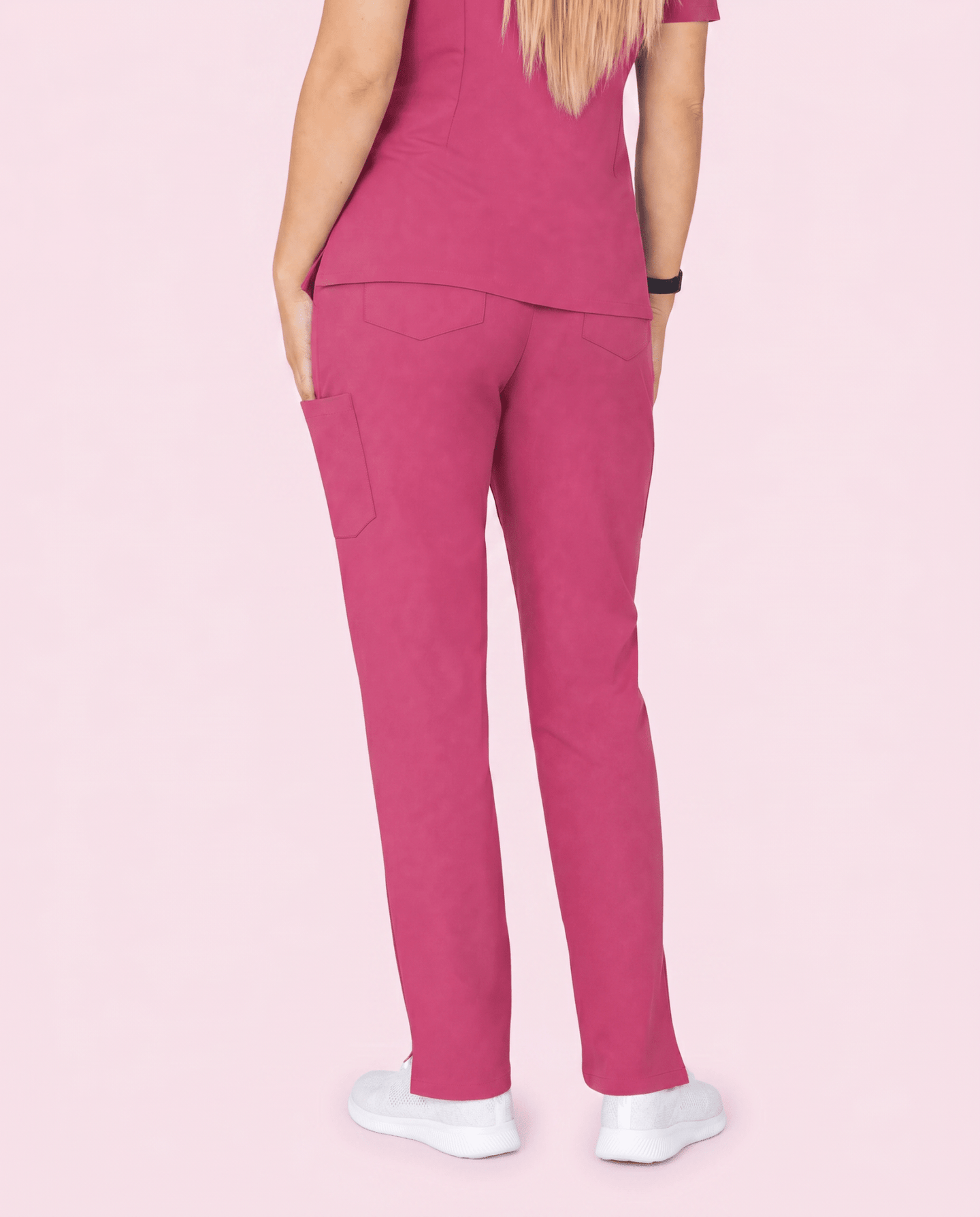 Women's 6-Pocket Cargo Pant Wild Berry - Scrubloop