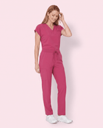 Women's 6-Pocket Cargo Pant Wild Berry - Scrubloop