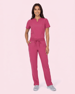 Women's 6-Pocket Cargo Pant Wild Berry - Scrubloop