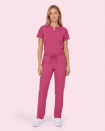Women's 6-Pocket Cargo Pant Wild Berry - Scrubloop