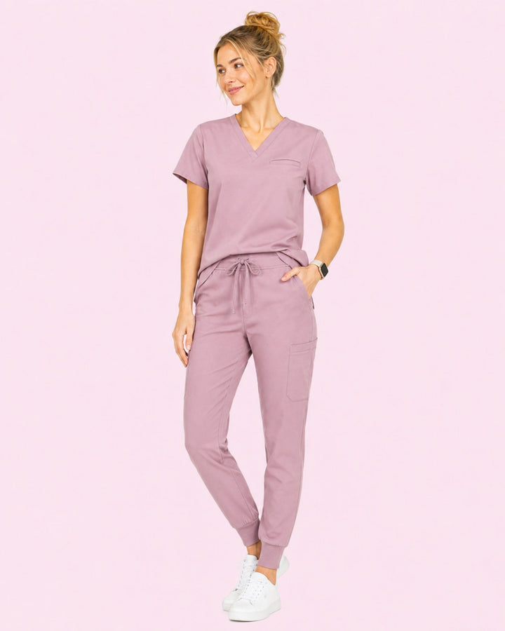 Women's 6-Pocket Jogger Scrub Pant Blossom
