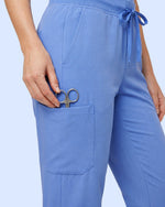 Women's 6-Pocket Jogger Scrub Pant Ceil Blue - Scrubloop