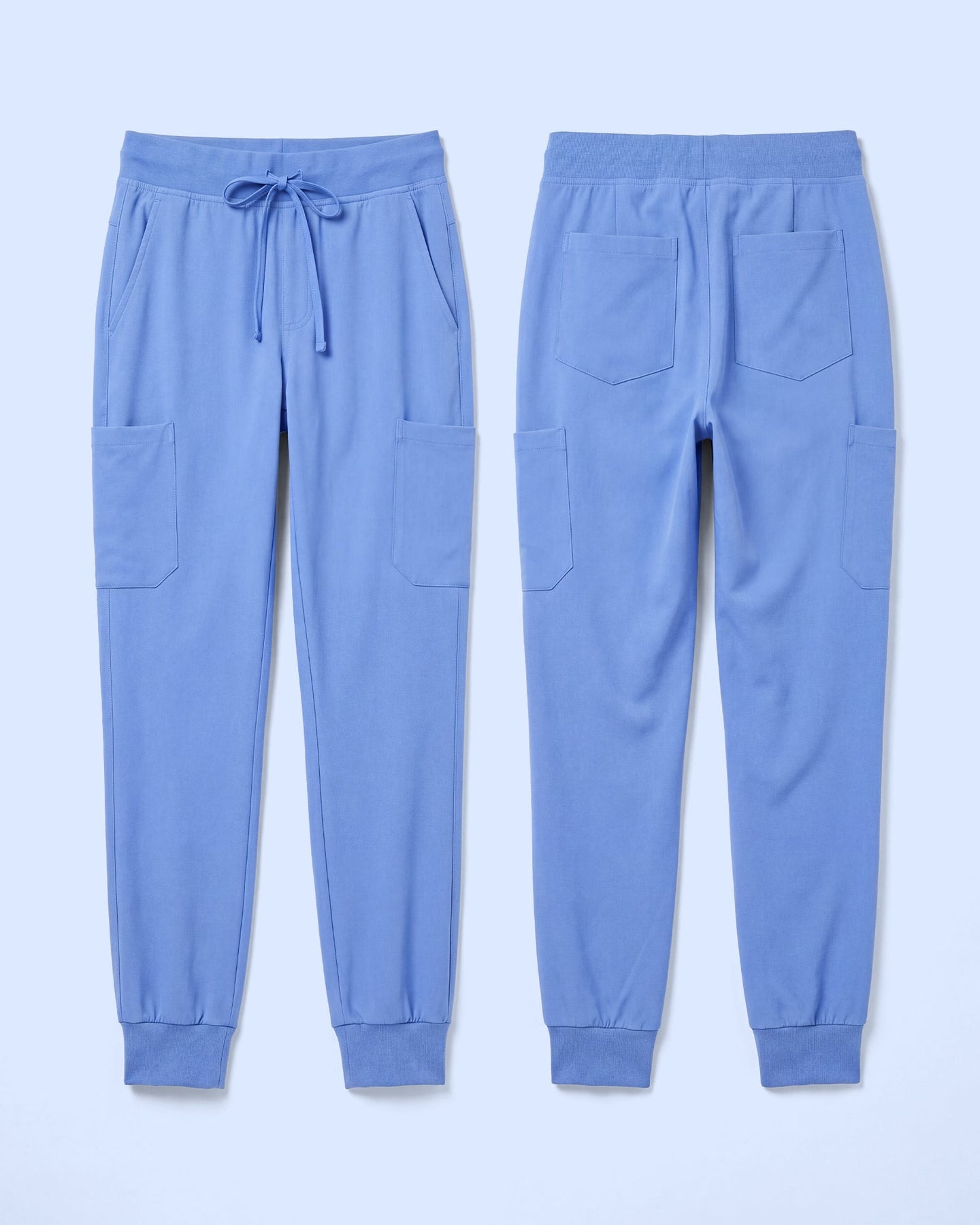 Women's 6-Pocket Jogger Scrub Pant Ceil Blue - Scrubloop