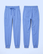 Women's 6-Pocket Jogger Scrub Pant Ceil Blue - Scrubloop