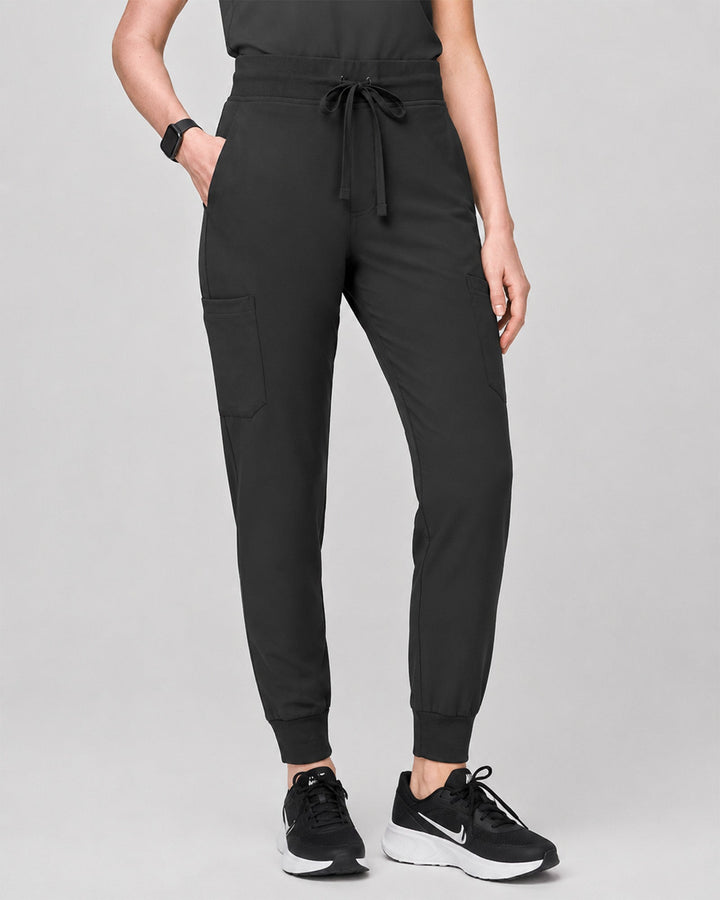 Women's 6-Pocket Jogger Scrub Pant Charcoal