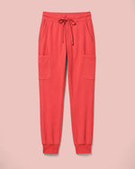 Women's 6-Pocket Jogger Scrub Pant Coral - Scrubloop