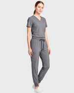 Women's 6-Pocket Jogger Scrub Pant Heather Gray - Scrubloop