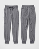 Women's 6-Pocket Jogger Scrub Pant Heather Gray - Scrubloop