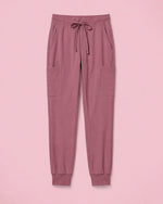 Women's 6-Pocket Jogger Scrub Pant Mauve - Scrubloop