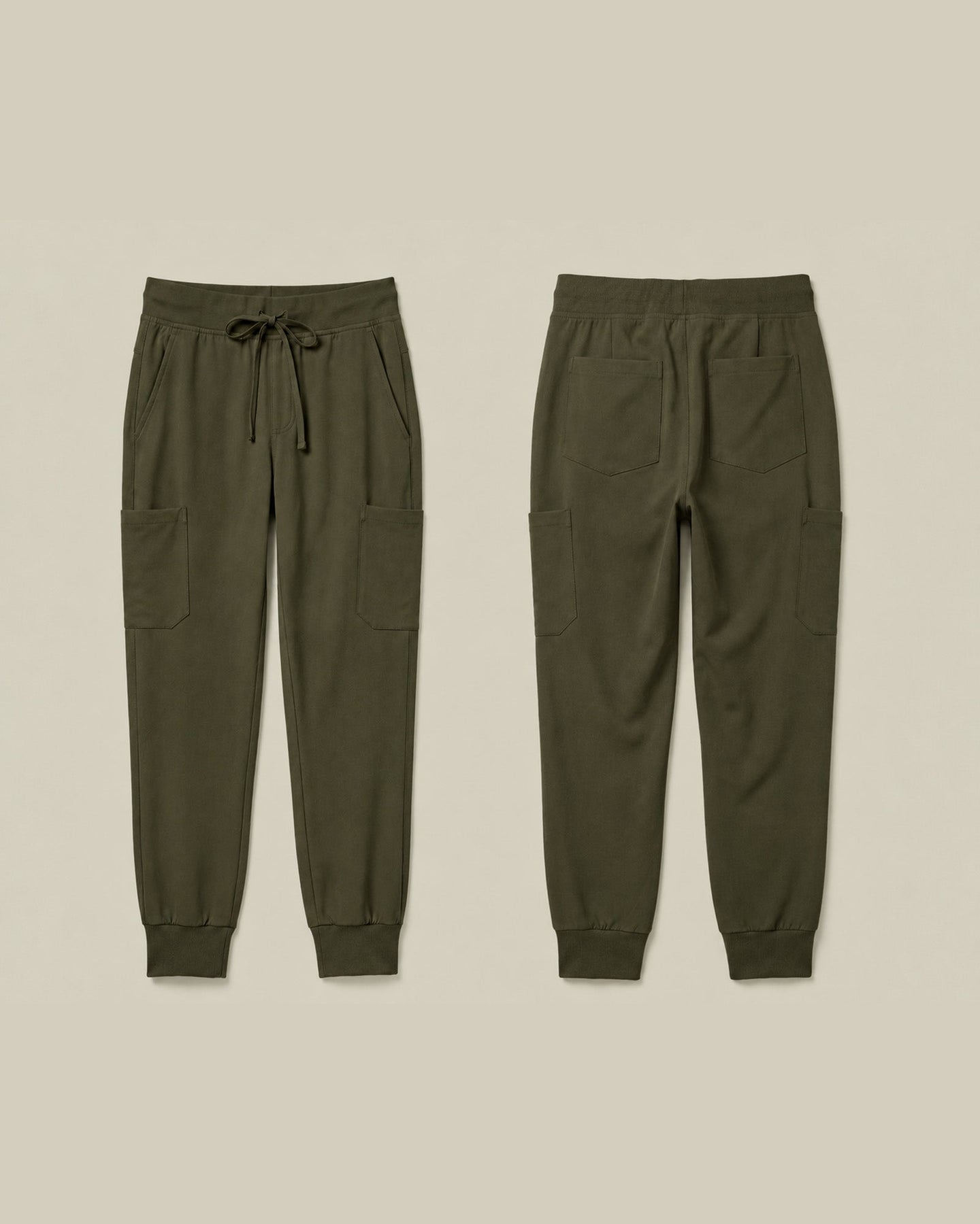 Women's 6-Pocket Jogger Scrub Pant Olive - Scrubloop