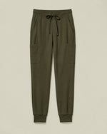 Women's 6-Pocket Jogger Scrub Pant Olive - Scrubloop