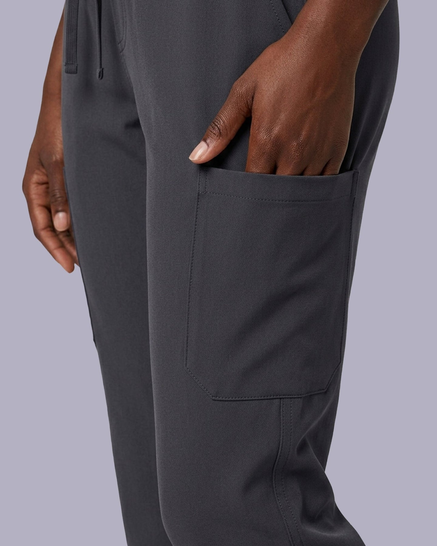 Women's 6-Pocket Jogger Scrub Pant Pewter - Scrubloop