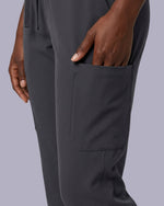 Women's 6-Pocket Jogger Scrub Pant Pewter - Scrubloop