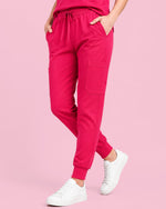 Women's 6-Pocket Jogger Scrub Pant Sangria - Scrubloop