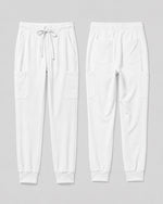 Women's 6-Pocket Jogger Scrub Pant White - Scrubloop