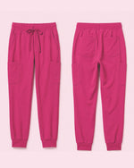 Women's 6-Pocket Jogger Scrub Pant Wild Berry - Scrubloop