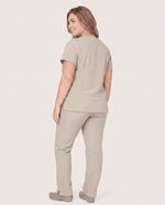 Women's 6-Pocket V-neck Top Birch - Scrubloop