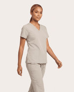 Women's 6-Pocket V-neck Top Birch - Scrubloop