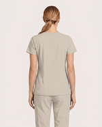 Women's 6-Pocket V-neck Top Birch - Scrubloop