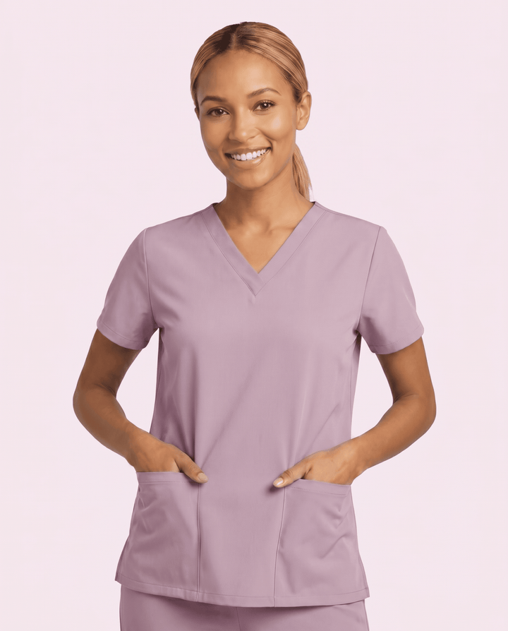 Women's 6-Pocket V-neck Top Blossom