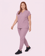 Women's 6-Pocket V-neck Top Blossom - Scrubloop
