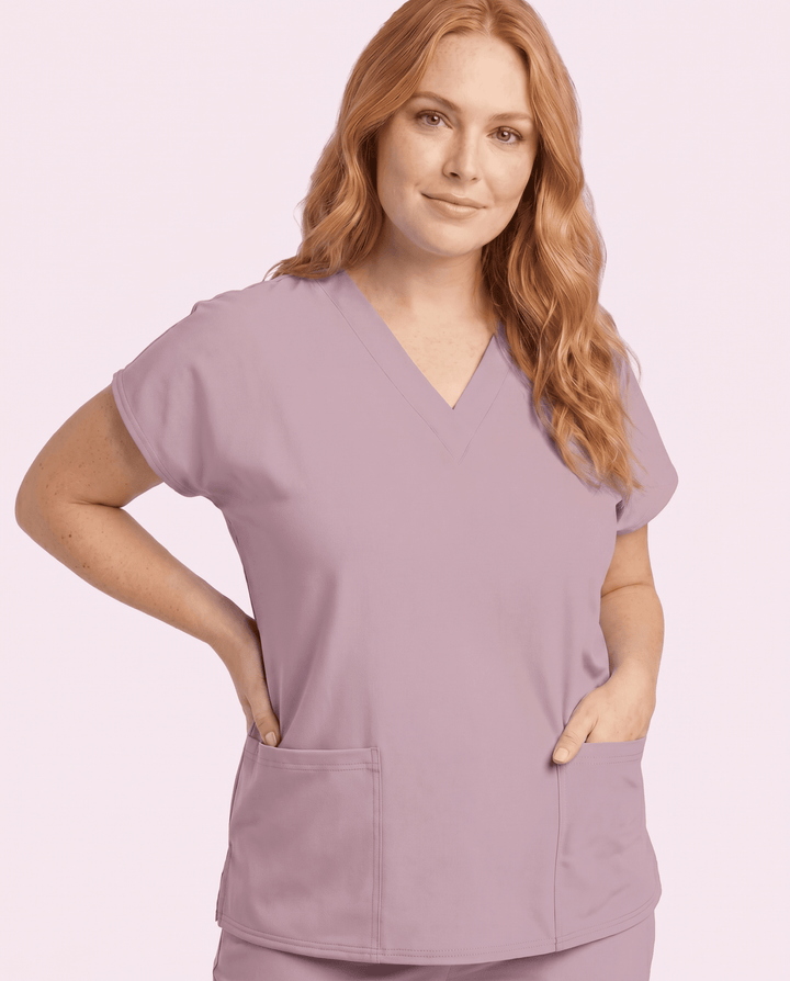 Women's 6-Pocket V-neck Top Blossom