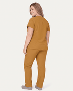 Women's 6-Pocket V-neck Top Cider - Scrubloop