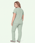Women's 6-Pocket V-neck Top Mint - Scrubloop