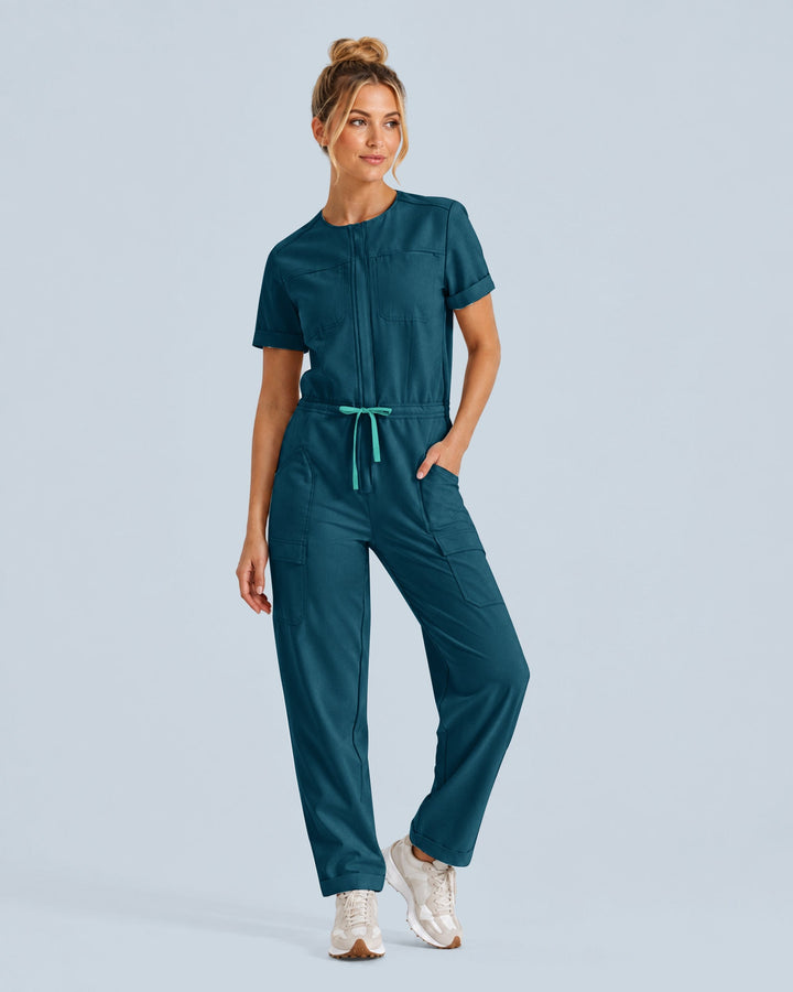 Women's Barrel Jumpsuit Caribbean Blue