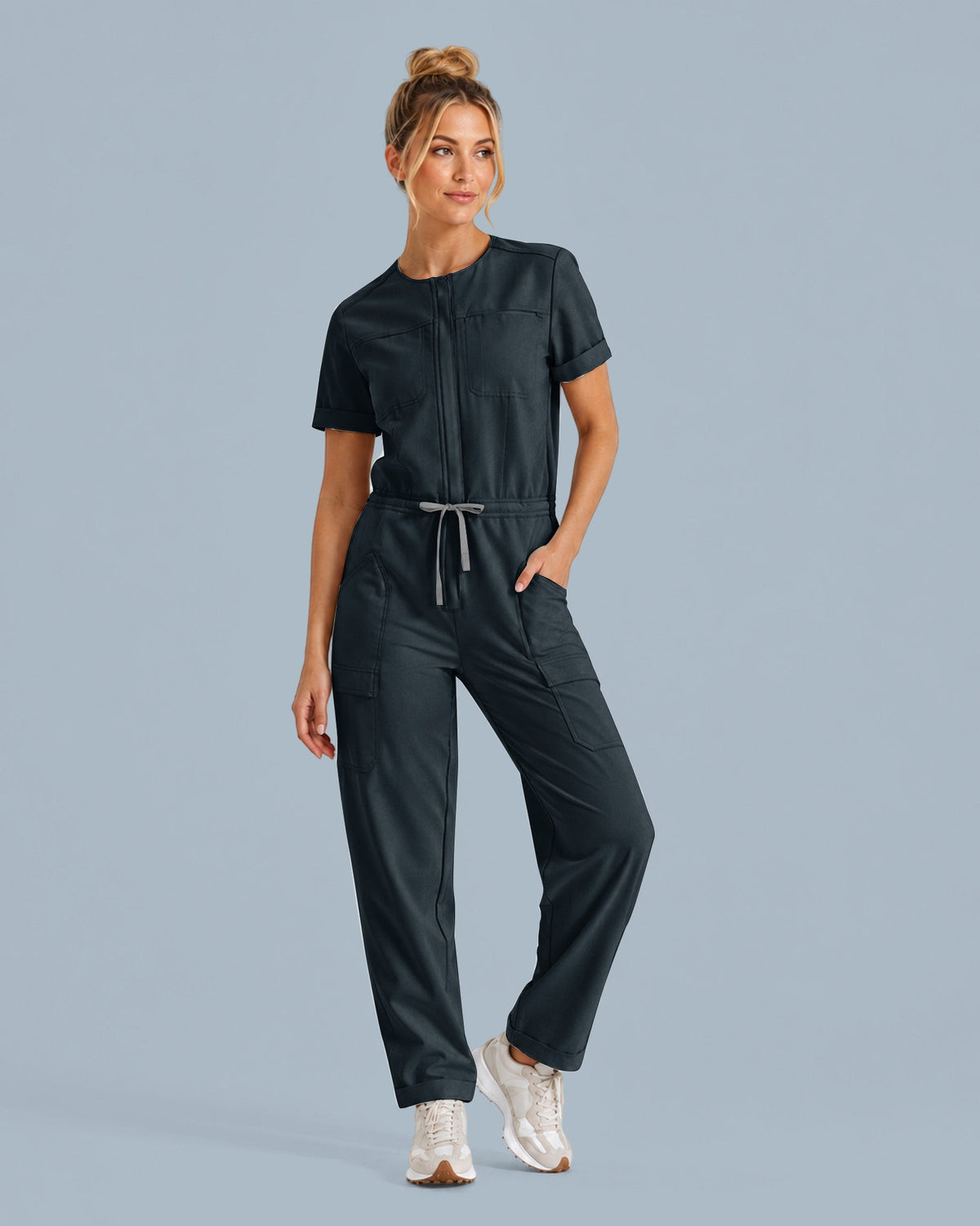 Women's Barrel Jumpsuit Dark Harbor - Scrubloop