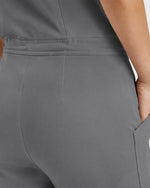 Women's Barrel Jumpsuit Heather Gray - Scrubloop