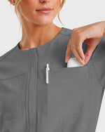 Women's Barrel Jumpsuit Heather Gray - Scrubloop