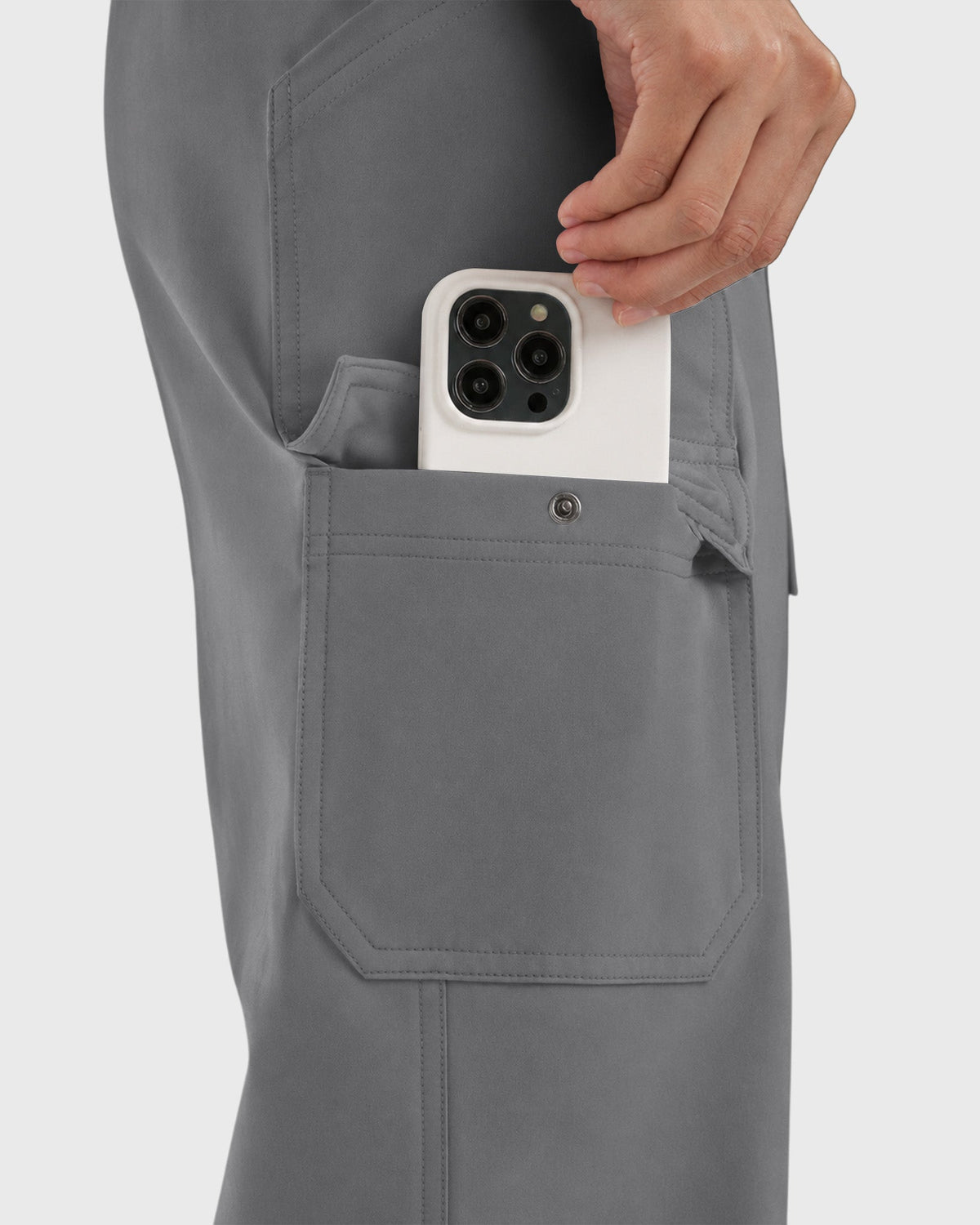 Women's Barrel Jumpsuit Heather Gray - Scrubloop